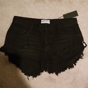 One teaspoon black Bandits shorts